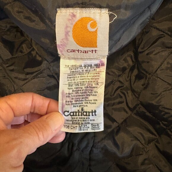 Vintage Youth Large Chocolate Brown Carhartt Jacket - Picture 5 of 10